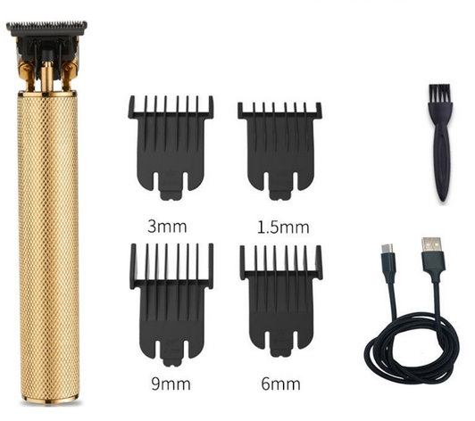 Color: NewGold - Longfeng hair clipper electric clipper without oil