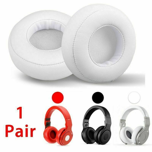 1 Pair Ear Pads Replacement Earpad Cushion for Beats By Dr.Dre PRO/DETOX Headsets white