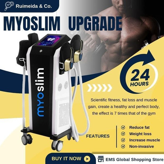 Body Sculpting EMS Machine 6500W 200HZ 15Tesla MYOSLIM Professional Equipment For Fat Reduction Ton