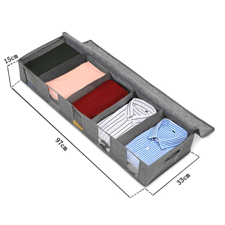 Underbed  Dustproof Storage Clothing Organizer