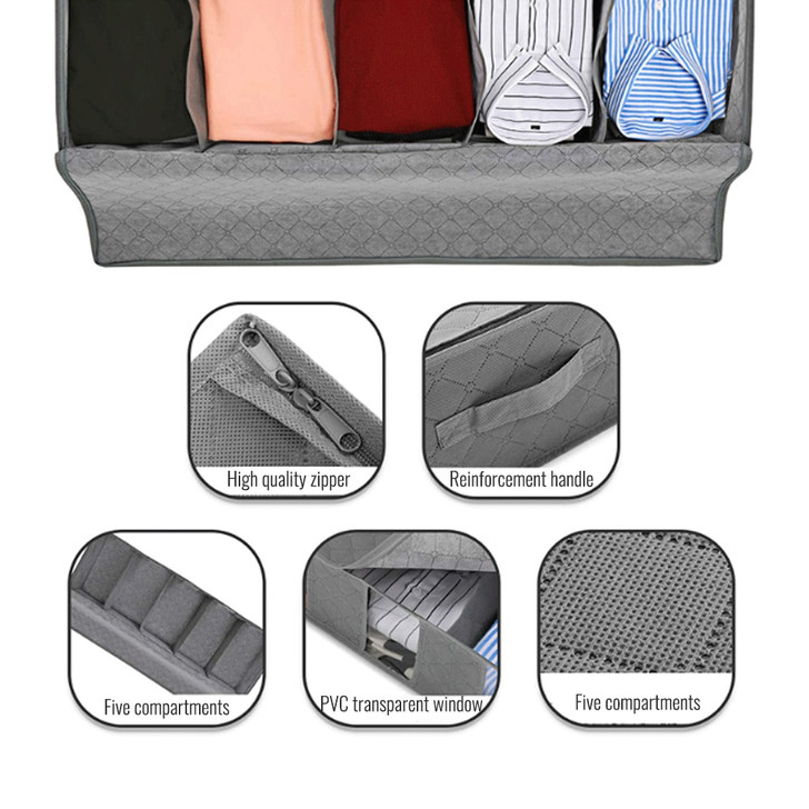 Underbed  Dustproof Storage Clothing Organizer