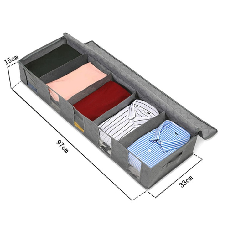 Underbed  Dustproof Storage Clothing Organizer