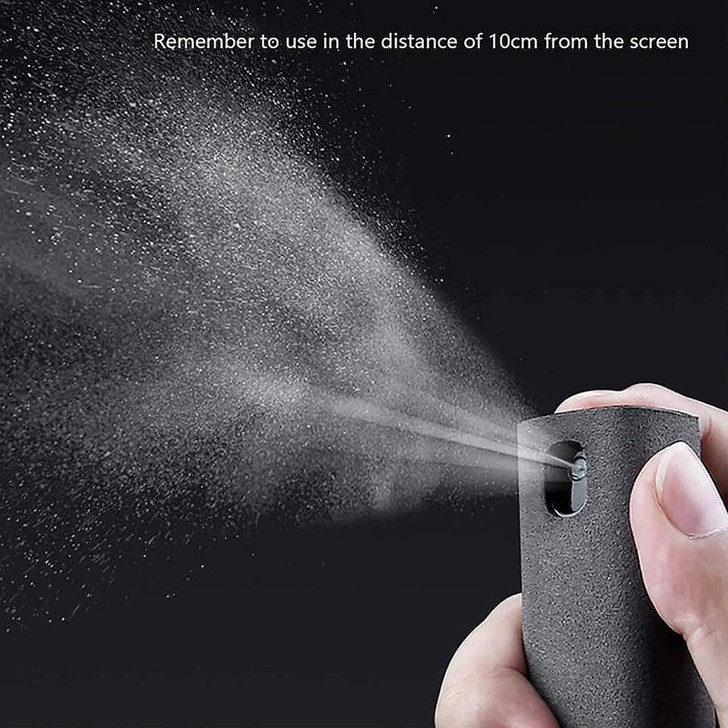 2 In 1 Phone Screen Cleaner Spray Screen Dust Removal Cleaning Artifact