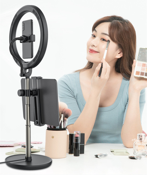 Selfie Ring LED Light Phone Case Ring With Extendable Tripod Stand