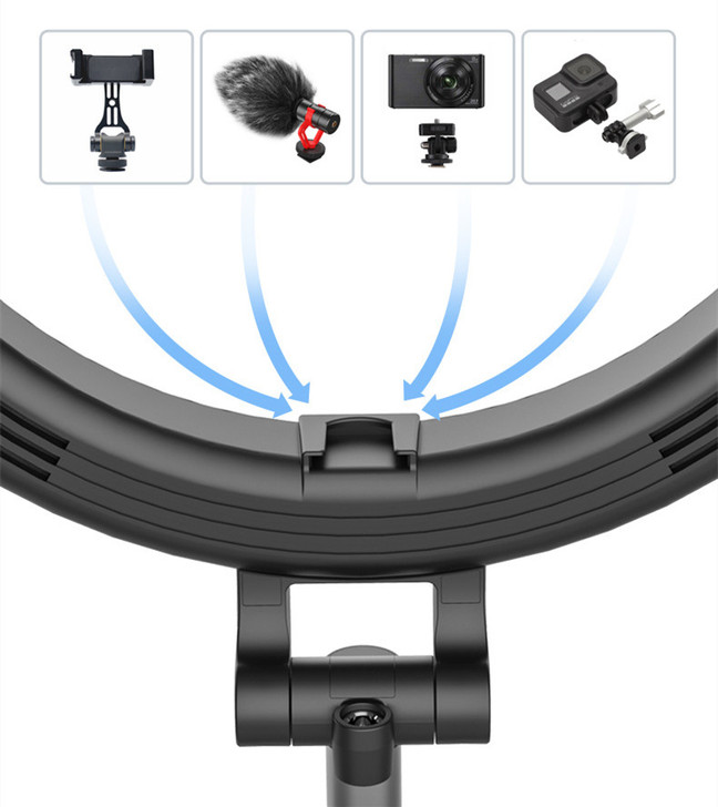 Selfie Ring LED Light Phone Case Ring With Extendable Tripod Stand