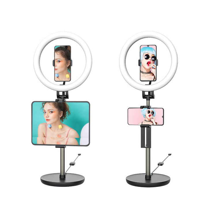 Selfie Ring LED Light Phone Case Ring With Extendable Tripod Stand