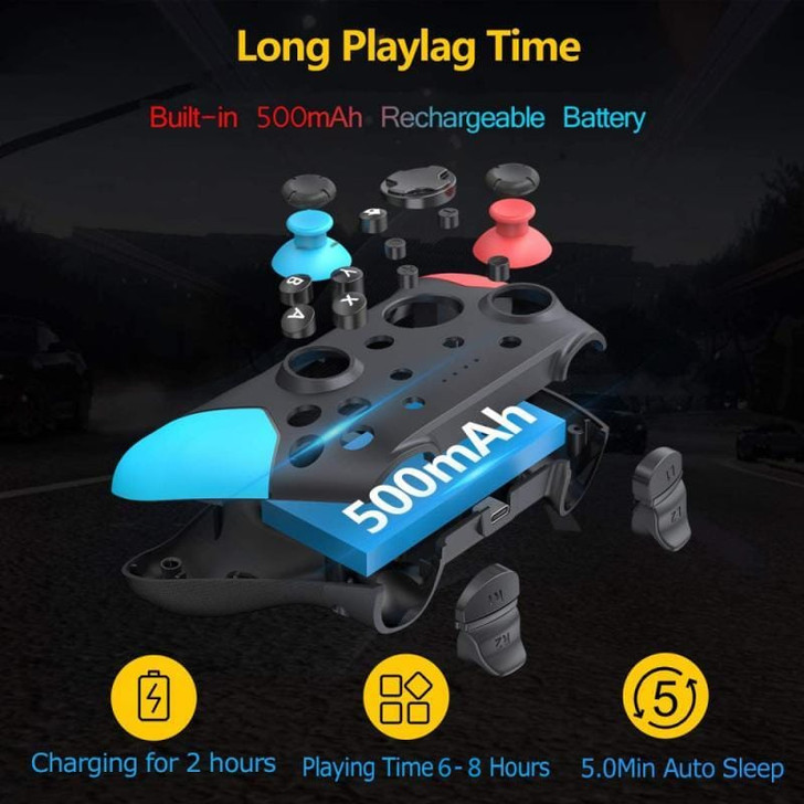 PC Wireless Bluetooth Game Switch Handle Gamepad Continuous Viberation Game Joystick Controller Lef