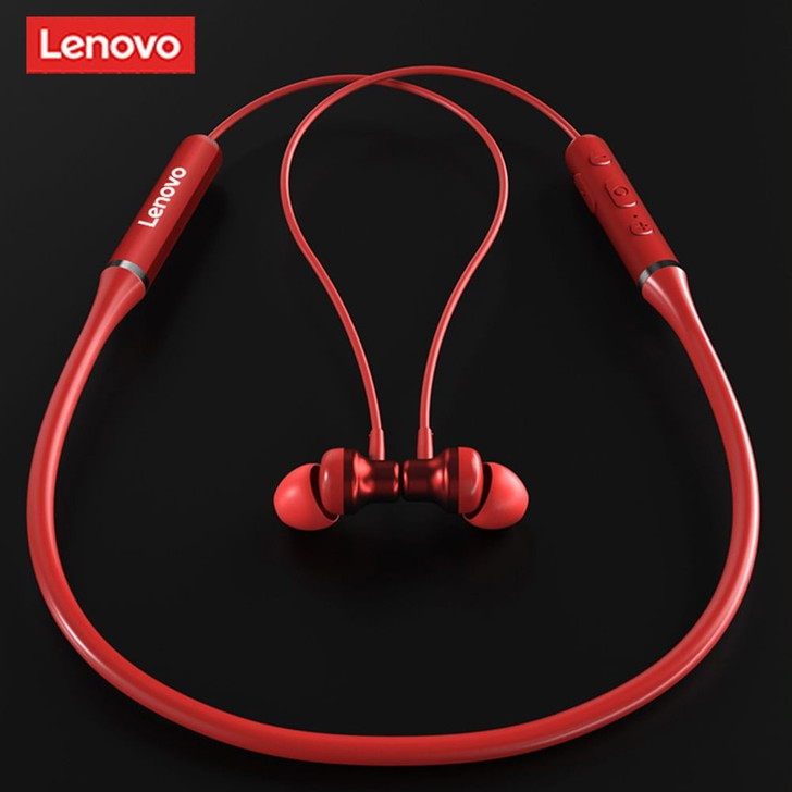 Original LENOVO XE05 Neck-type Bluetooth Headset Sports Waterproof Long Sta K484-PEL_0JDWN622