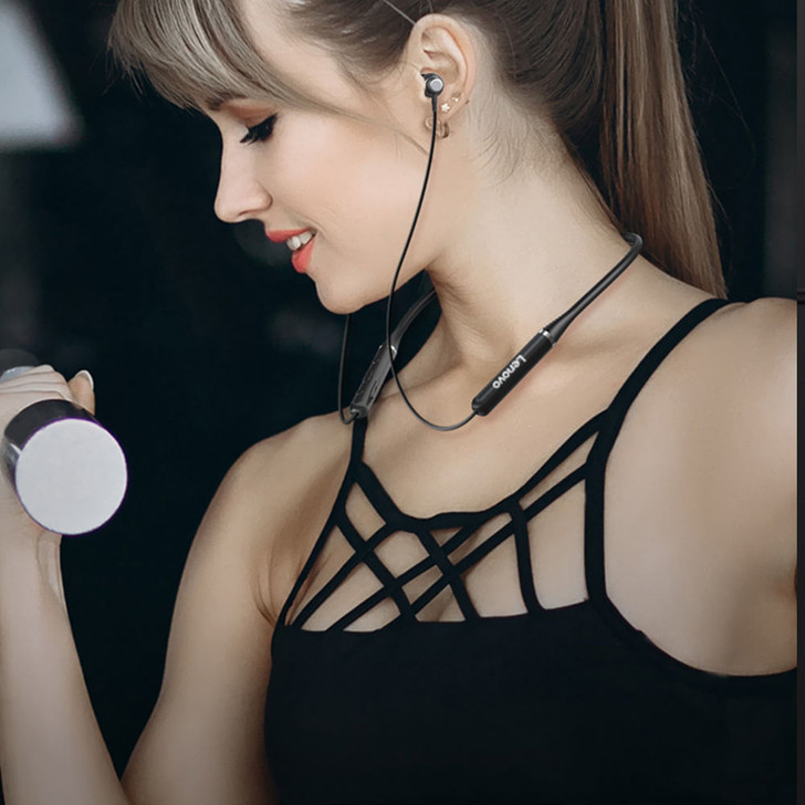 Original LENOVO XE05 Neck-type Bluetooth Headset Sports Waterproof Long Sta K484-PEL_0JDWN622