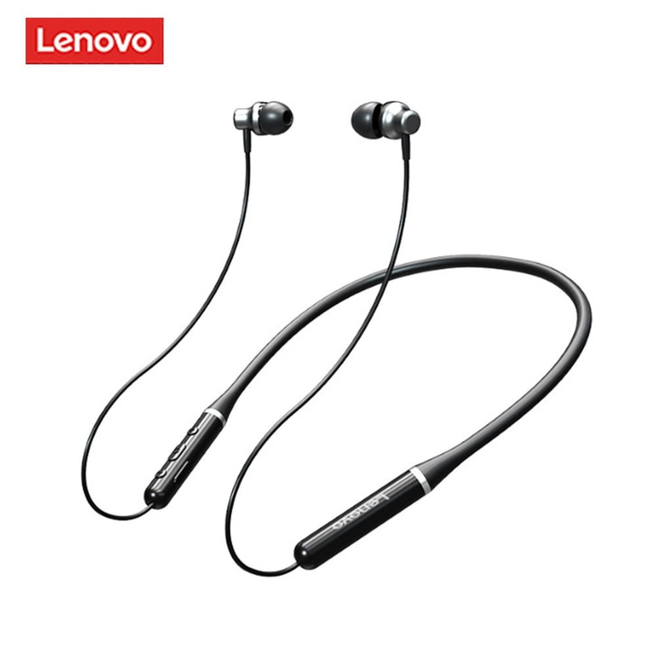 Original LENOVO XE05 Neck-type Bluetooth Headset Sports Waterproof Long Standby Earphones Red