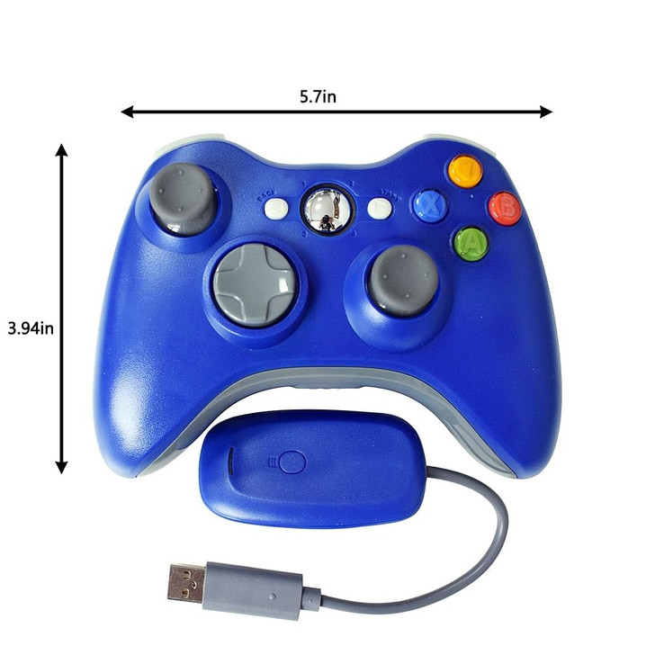 Wireless Controller Joysticks Bluetooth Vibration Gamepad Handle with 2.4G Receiver Compatible for 