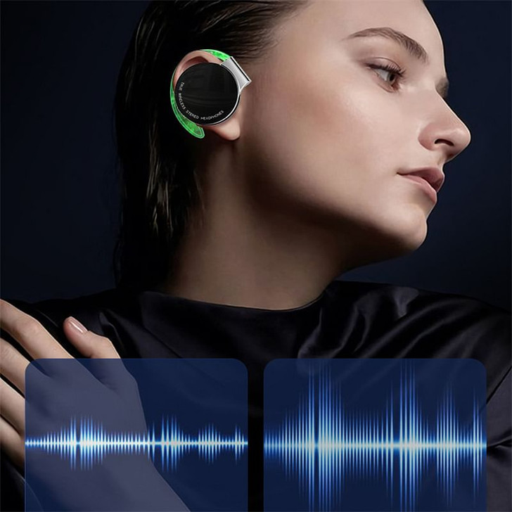 US F2 Tws Wireless Bluetooth Headset Noise-Cancelling Night Running Light Luminous Sports Earbuds B