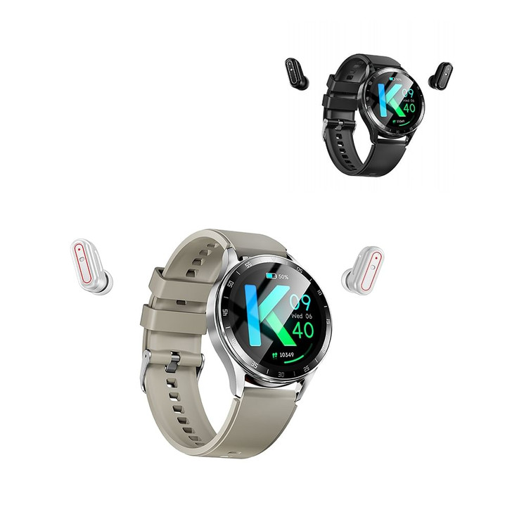 X10 2 In 1 Smart Watch with Earbuds IP67 Waterproof Fitness Tracker with Heart Ra K484-PEL_0S5GD7PF