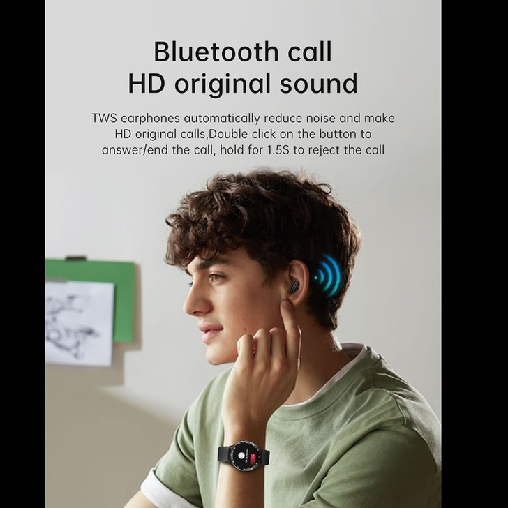 X10 2 In 1 Smart Watch with Earbuds IP67 Waterproof Fitness Tracker with Heart Ra K484-PEL_0S5GD7PF