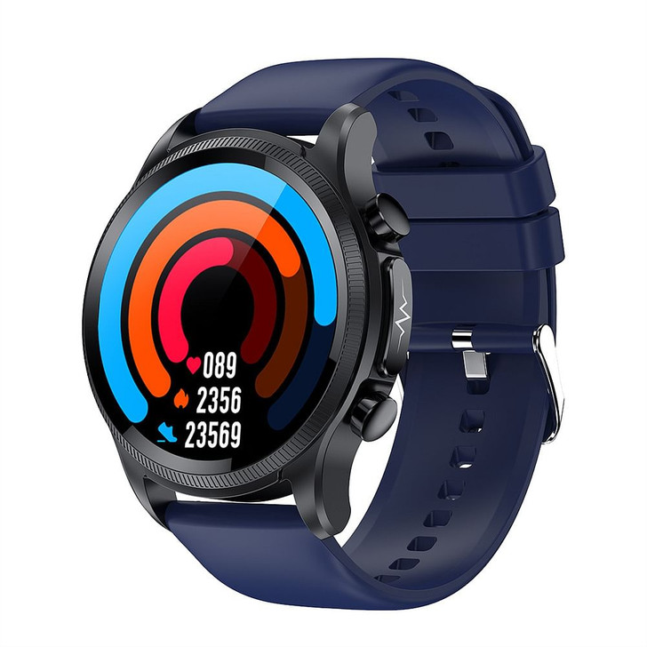 E400 Smart Watch Full Touch Screen Ecg Ppg Blood Oxygen Monitoring Ip68 Waterproof Smartwatch Blue 