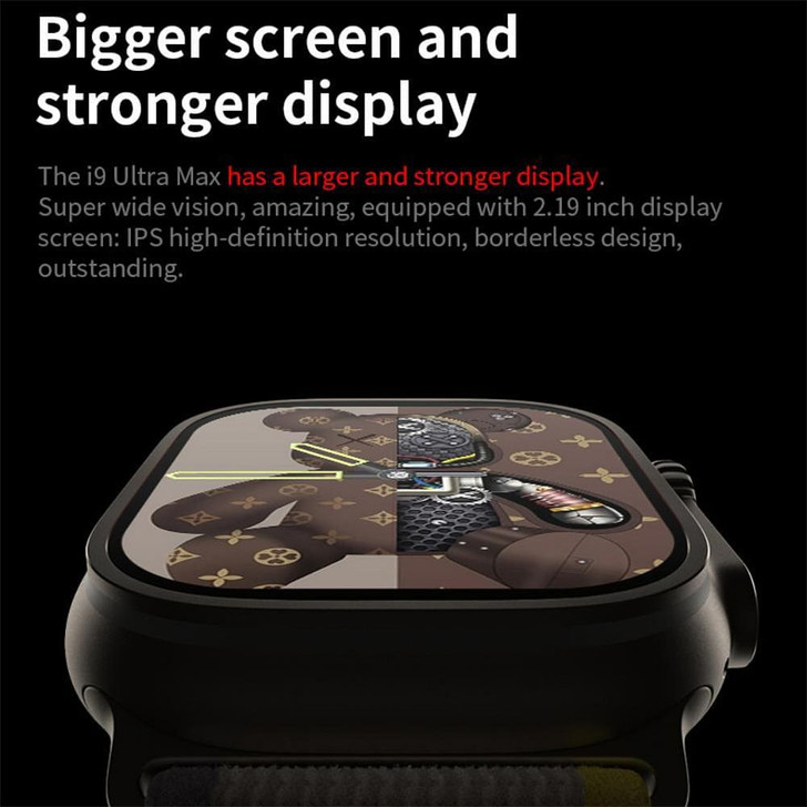 I9 Ultra Max 2.19 Inch Smart Watches Make/Answer Calls Fitness Tracker Heart Rate Blood Oxygen Moni