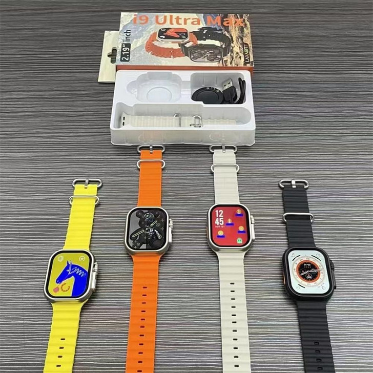 I9 Ultra Max 2.19 Inch Smart Watches Make/Answer Calls Fitness Tracker Heart Rate Blood Oxygen Moni