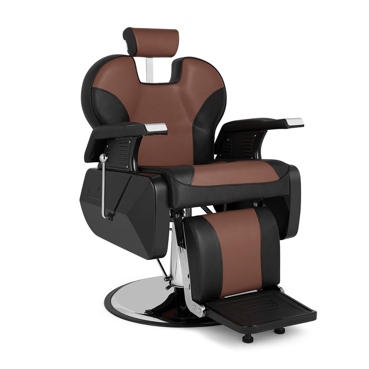 PVC Leather Case ABS Armrest Shell 300lbs Load-Bearing Disc With Footrest Can Be Put Down Barber Ch