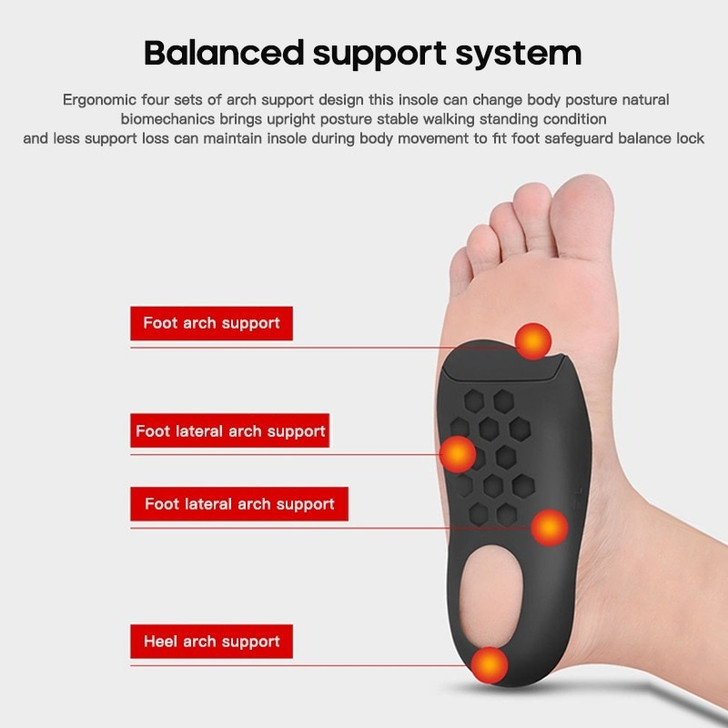 Orthotic Insole O-shaped Leg Flatfoot Corrector Shoe Pad