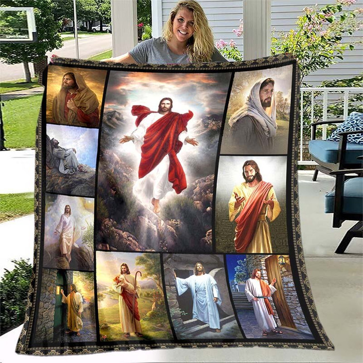 Jesus Virgin Mary Soft Throw Blanket Bedroom Warm Blanket