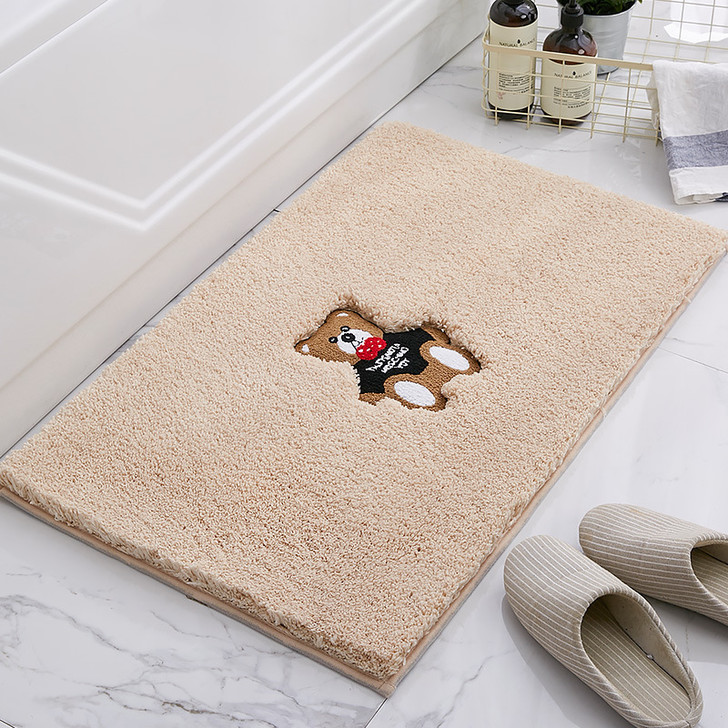 Soft Non-Slip Bath Absorbent Mat Bathroom Mat Thicken Carpet