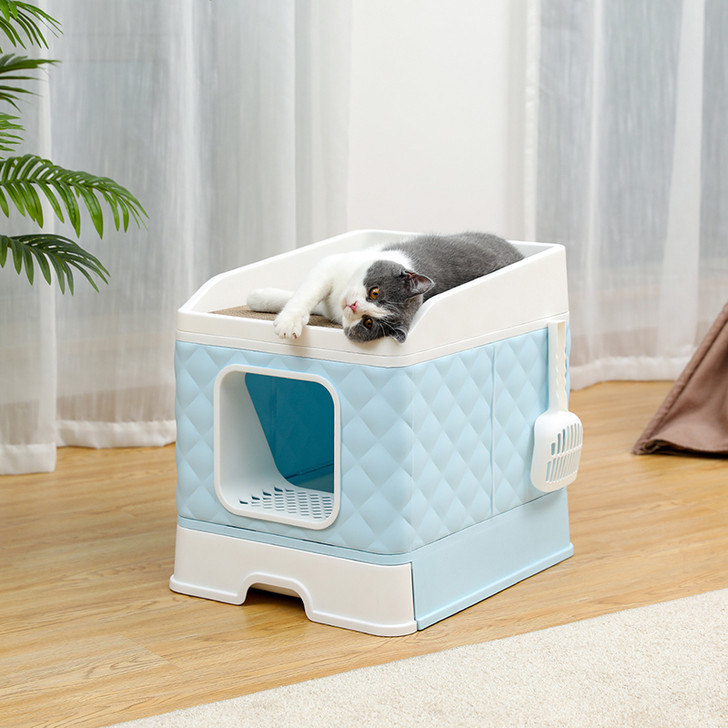 Litter Boxes Large Cats Foldable Litter Box
