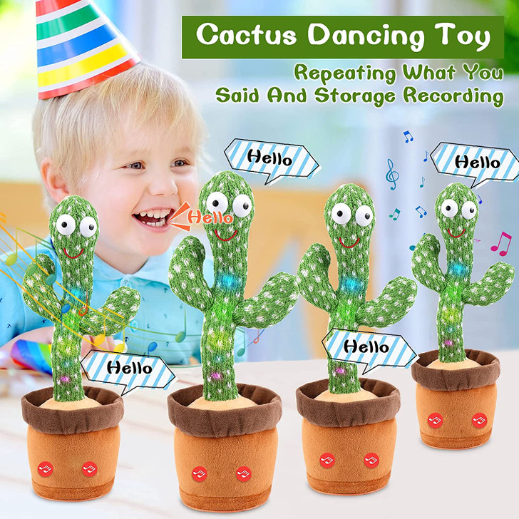 Electronic Dancing Cactus Electron Plush Toy