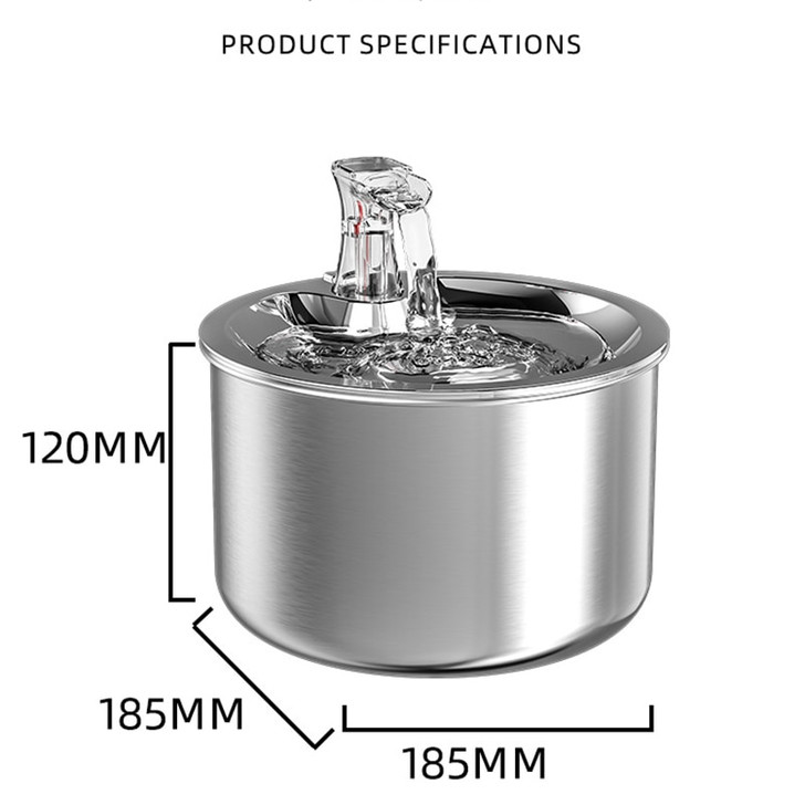 Cat Water Fountain With Sensor Automatic Circulation Pet Water Dispenser