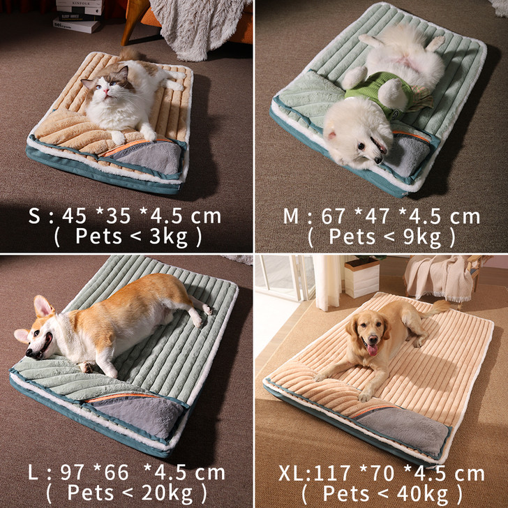 Dog Bed Padded Cushion Sleeping Mats