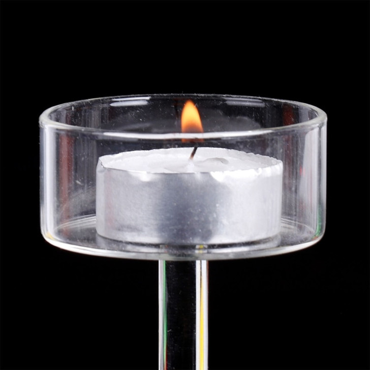 High Glass Transparent Candle Holder