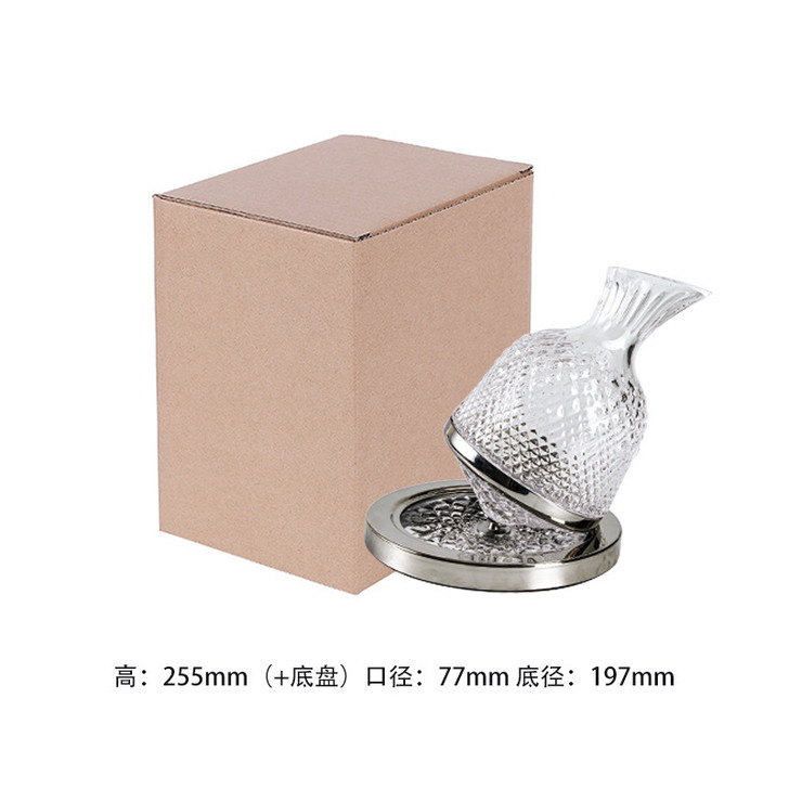 Crystal Glass Red Wine Decanter Wine Rotating Wine Divider