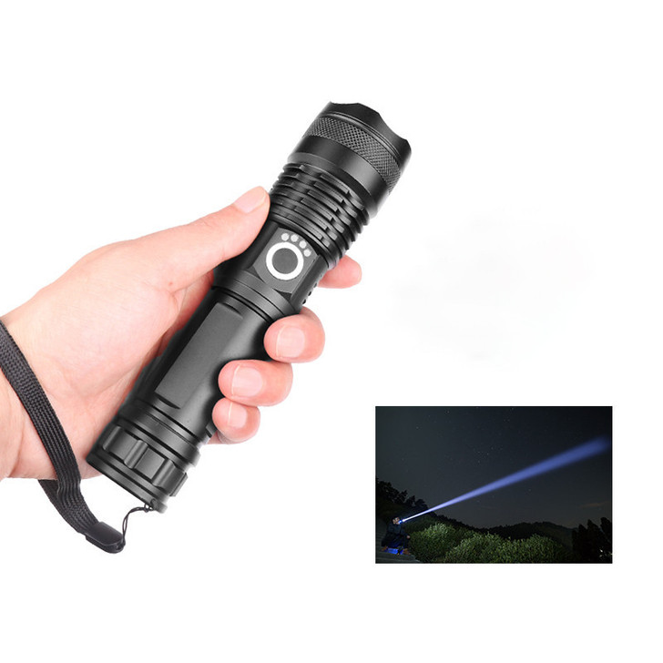 USB Powerful Flashlight Torch Super Bright LED Tactical Torch