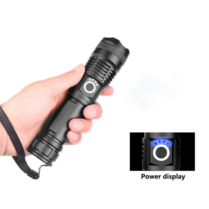 USB Powerful Flashlight Torch Super Bright LED Tactical Torch