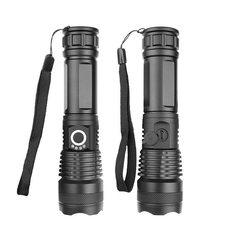 USB Powerful Flashlight Torch Super Bright LED Tactical Torch