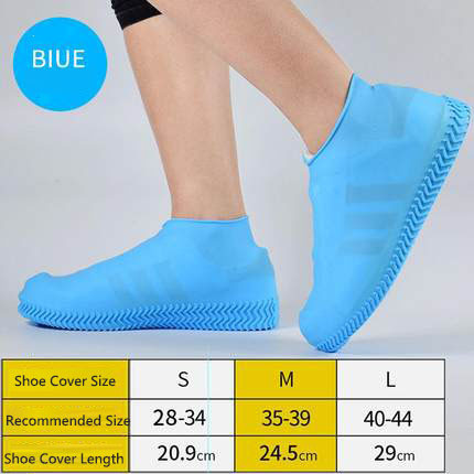 Waterproof Shoe Cover Silicone Material Unisex Shoes Protectors Rain Boots
