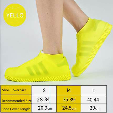 Waterproof Shoe Cover Silicone Material Unisex Shoes Protectors Rain Boots