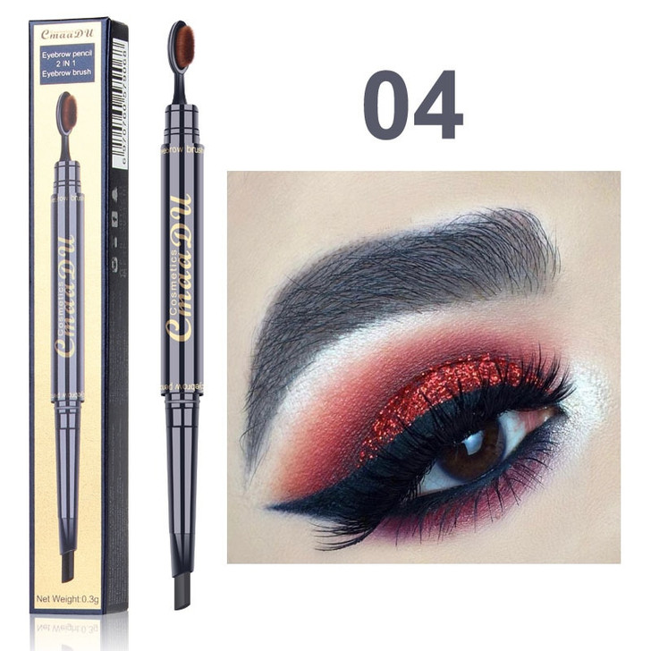Double headed Brush Ultra Slim Triangle Eyebrow Pencil-181