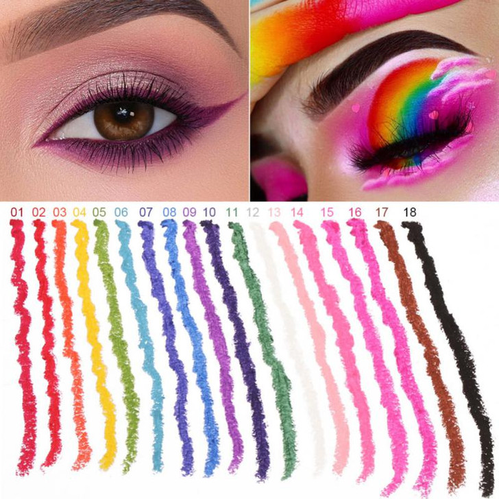 18 Colors Eyeliner Pen Multifunctional Facial Makeup Pigment Pencil-497