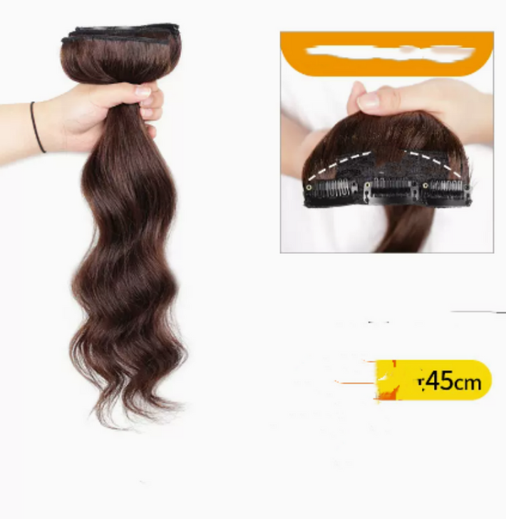Color: 1Dark brown 45cm - Women's Hairpiece Hairpiece Extension