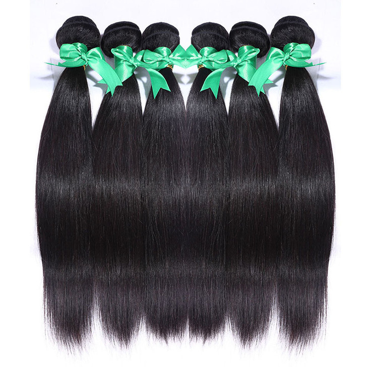 Color: Photo Color, Size: 22inch - Indian Hair Straight Natural Color Real Hair Weave
