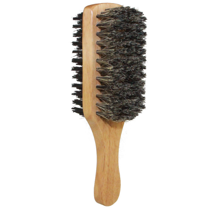 style: Medium - Men's Beard Brush Double-sided Facial Hair Brush Shaving Com
