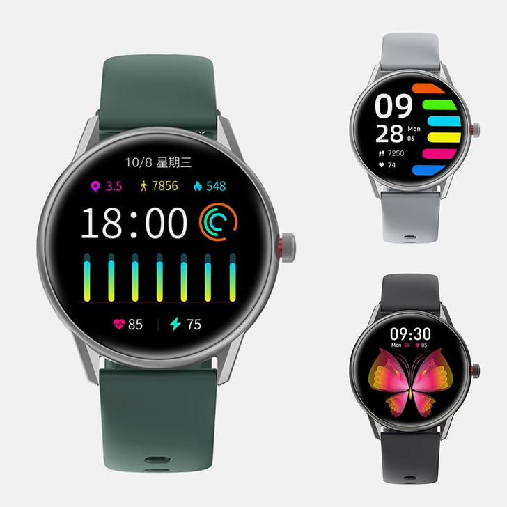 KW06PRO Smart Watch For Men Women 1.28 inch TFT Round 3D Curved Screen 285mAh Battery IP68 Waterpro