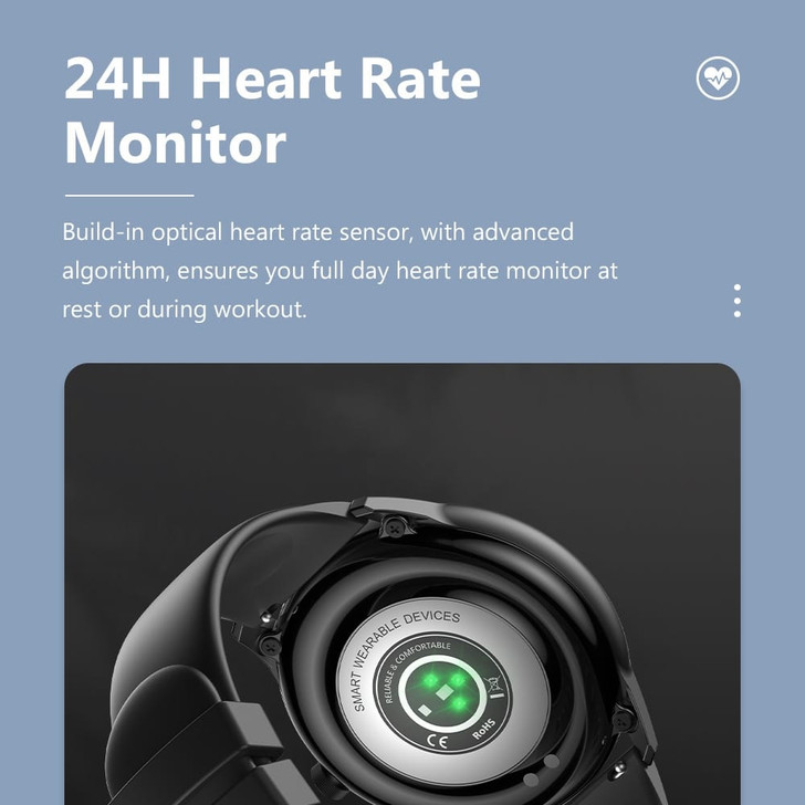 KW06PRO Smart Watch For Men Women 1.28 inch TFT Round 3D Curved Screen 285mAh Battery IP68 Waterpro