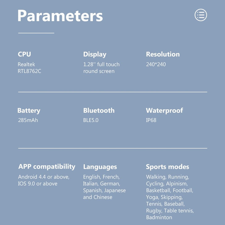 KW06PRO Smart Watch For Men Women 1.28 inch TFT Round 3D Curved Screen 285mAh Battery IP68 Waterpro