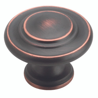 Amerock Round Cabinet Knob 1-5/16 in. D 1 in. Oil Rubbed Bronze 1 pk