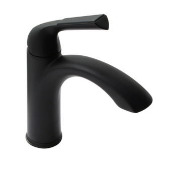 Huntington Brass Joy Matte Black Single-Handle Bathroom Sink Faucet 4 in.