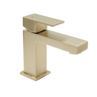 Huntington Brass Razo Satin Brass Single-Hole Bathroom Sink Faucet 4 in.