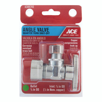 Ace Compression Compression Brass Angle Stop Valve