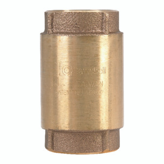 Campbell 1-1/4 in. D X 1-1/4 in. D FNPT x FNPT Red Brass Spring Loaded Check Valve