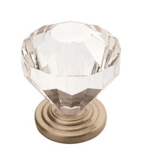 Amerock Traditional Classics Cabinet Knob 1-1/4 in. D 1-3/8 in. Satin Nickel 1 pk